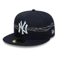 New York Yankees MLB Icon Navy 59FIFTY Fitted Cap-klyvox