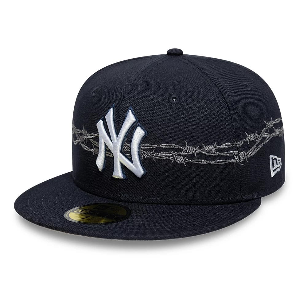 New York Yankees MLB Icon Navy 59FIFTY Fitted Cap-klyvox