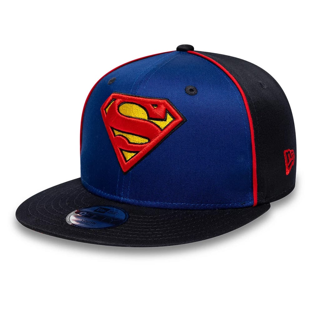 Superman Youth DC Blue & Black 9FIFTY Snapback Adjustable Cap-klyvox