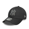 New York Yankees MLB Metallic Outline Charcoal 9FORTY Adjustable Cap-klyvox