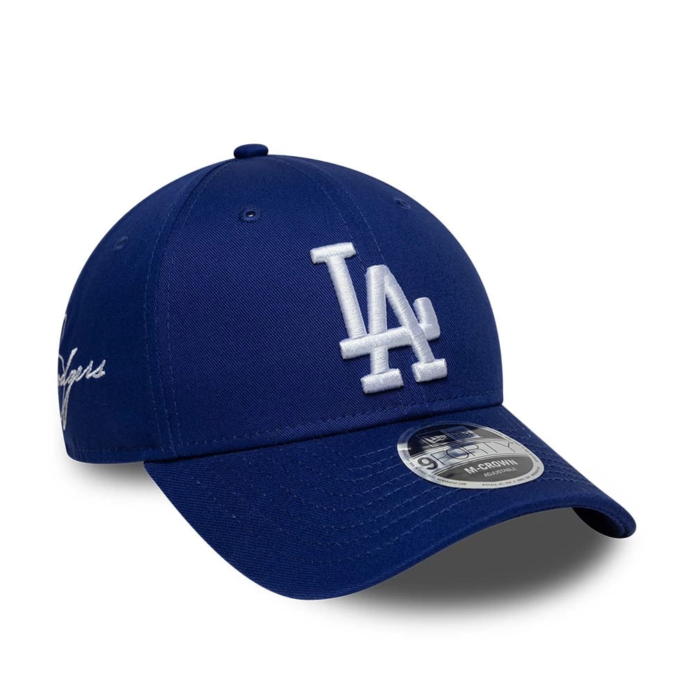 LA Dodgers MLB Side Script Dark Blue 9FORTY M-Crown Adjustable Cap-klyvox