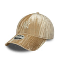 New York Yankees Womens MLB Velour Beige 9TWENTY Adjustable Cap-klyvox