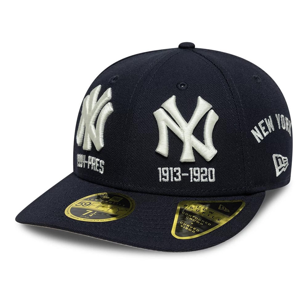 New York Yankees MLB Historic Navy Low Profile 59FIFTY Fitted Cap-klyvox