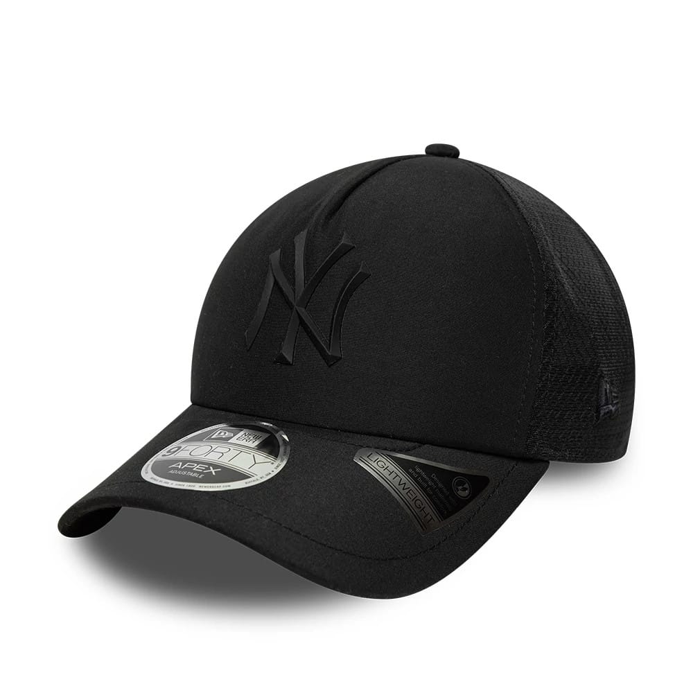 New York Yankees MLB Sporty Black 9FORTY Apex Adjustable Cap-klyvox