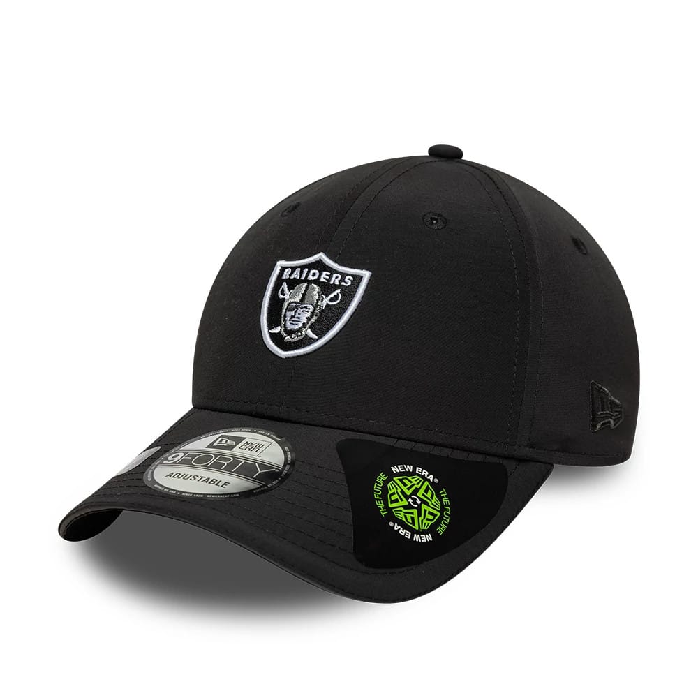 Las Vegas Raiders NFL Recycled Black 9FORTY Adjustable Cap-klyvox