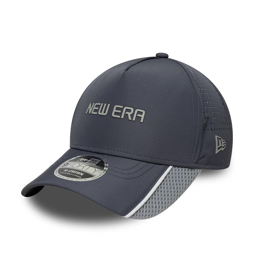 New Era Tech Grey 9FORTY M-Crown A-Frame Adjustable Cap-klyvox