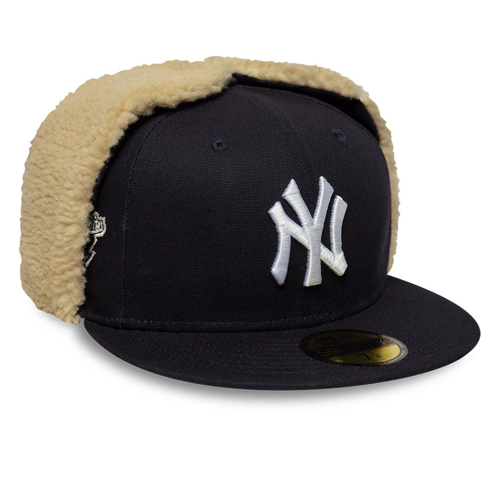 New York Yankees MLB World Series Navy Dogear 59FIFTY Fitted Cap-klyvox