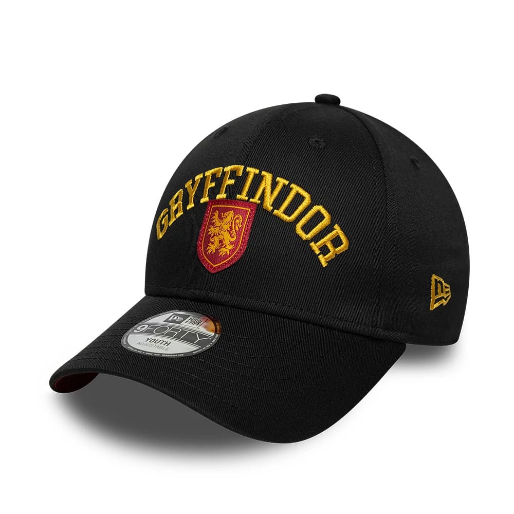 Youth Harry Potter Gryffindor Black 9FORTY Adjustable Cap-klyvox