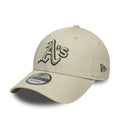 Athletics MLB Team Outline Cream 9FORTY Adjustable Cap-klyvox