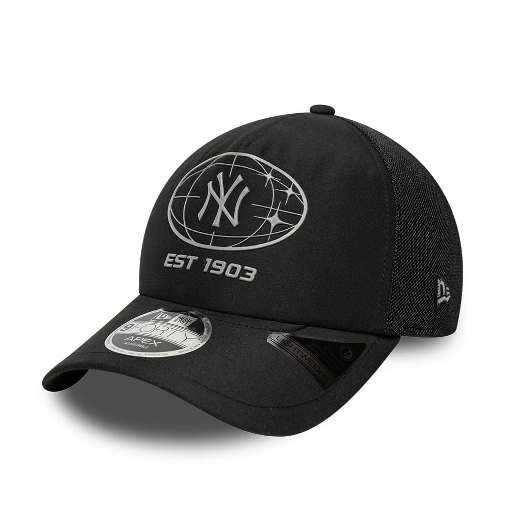 New York Yankees MLB Graphic Black 9FORTY Apex Adjustable Cap-klyvox