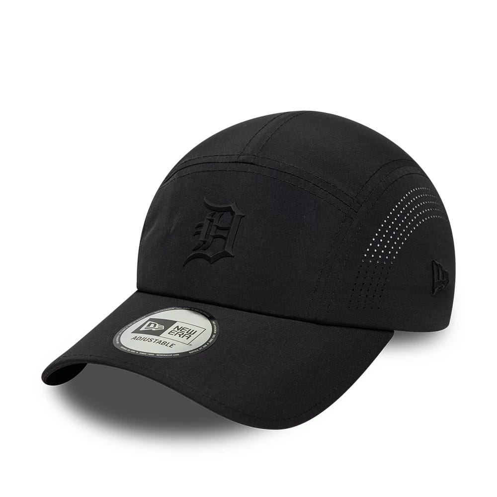Detroit Tigers MLB Tech Midi Black Runner Adjustable Cap-klyvox
