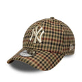 New York Yankees MLB Check Beige 9TWENTY Adjustable Cap-klyvox