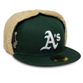 Athletics MLB World Series Dark Green Dogear 59FIFTY Fitted Cap-klyvox