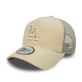 LA Dodgers MLB Cord Cream 9FORTY A-Frame Trucker Adjustable Cap-klyvox