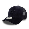 New York Yankees MLB Cord Navy 9FORTY A-Frame Trucker Adjustable Cap-klyvox