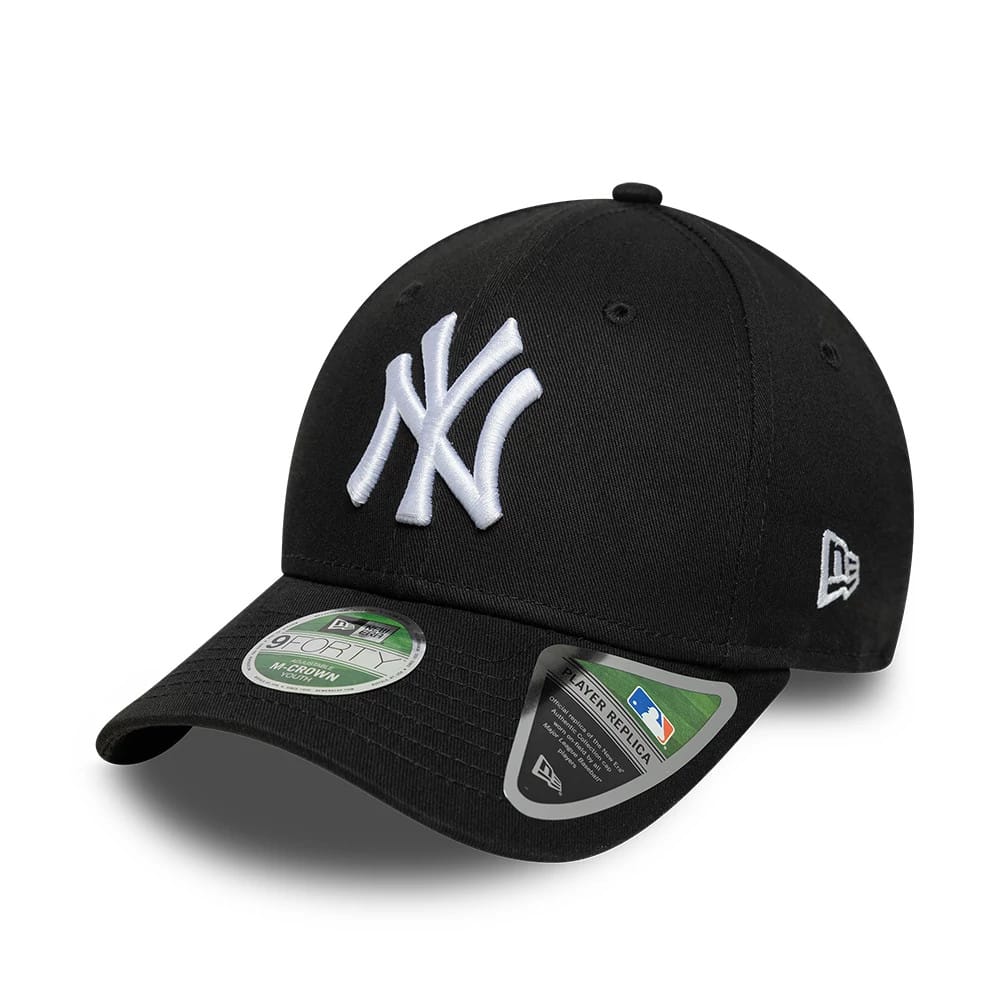 Youth New York Yankees MLB Black 9FORTY M-Crown Adjustable Cap-klyvox