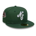 New Era Heritage Script Dark Green 59FIFTY Fitted Cap-klyvox