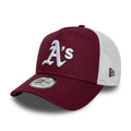 Athletics MLB League Essential Dark Red 9FORTY A-Frame Trucker Adjustable Cap-klyvox
