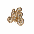 New Era Faux Pearl Gold Pin Badge-klyvox