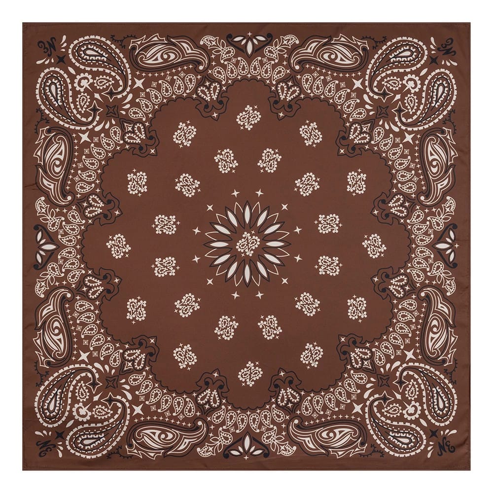 New Era Paisley Satin Brown Bandana-klyvox