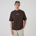 New Era Love Graphic Dark Brown T-Shirt-klyvox