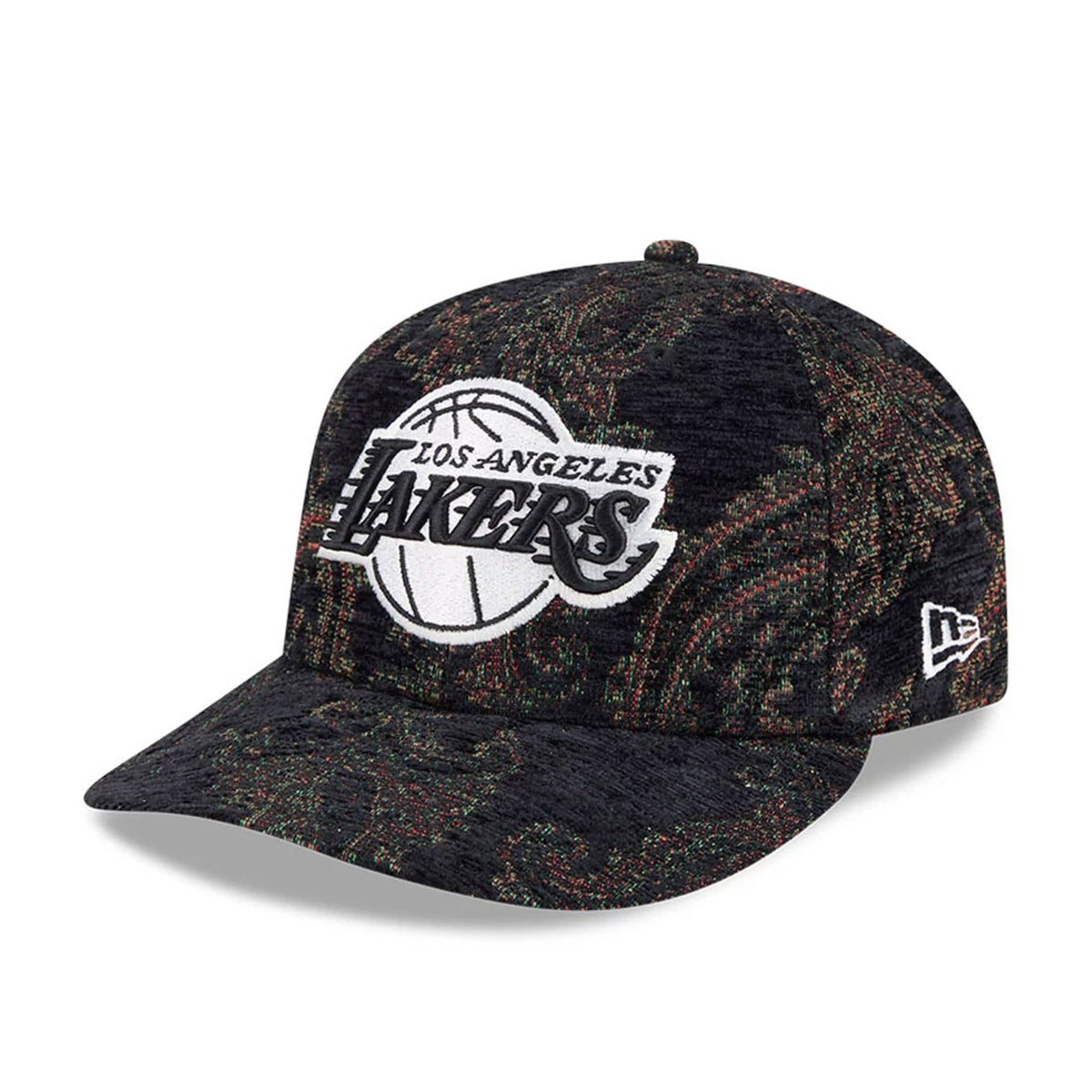 LA Lakers NBA Jacquard Chenille Black 59FIFTY Fitted Cap-klyvox