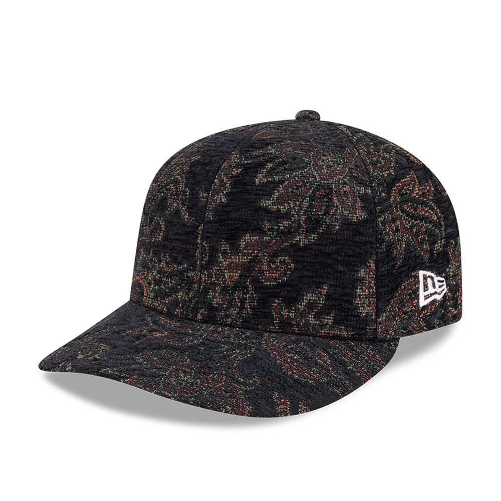New Era Jacquard Chenille Black 59FIFTY Fitted Cap-klyvox