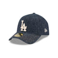 Dodgers MLB Herringbone Denim Navy 59FORTY A-Frame Fitted Cap-klyvox