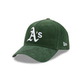 Athletics MLB Snow Wash Cord Dark Green 59FORTY A-Frame Fitted Cap-klyvox