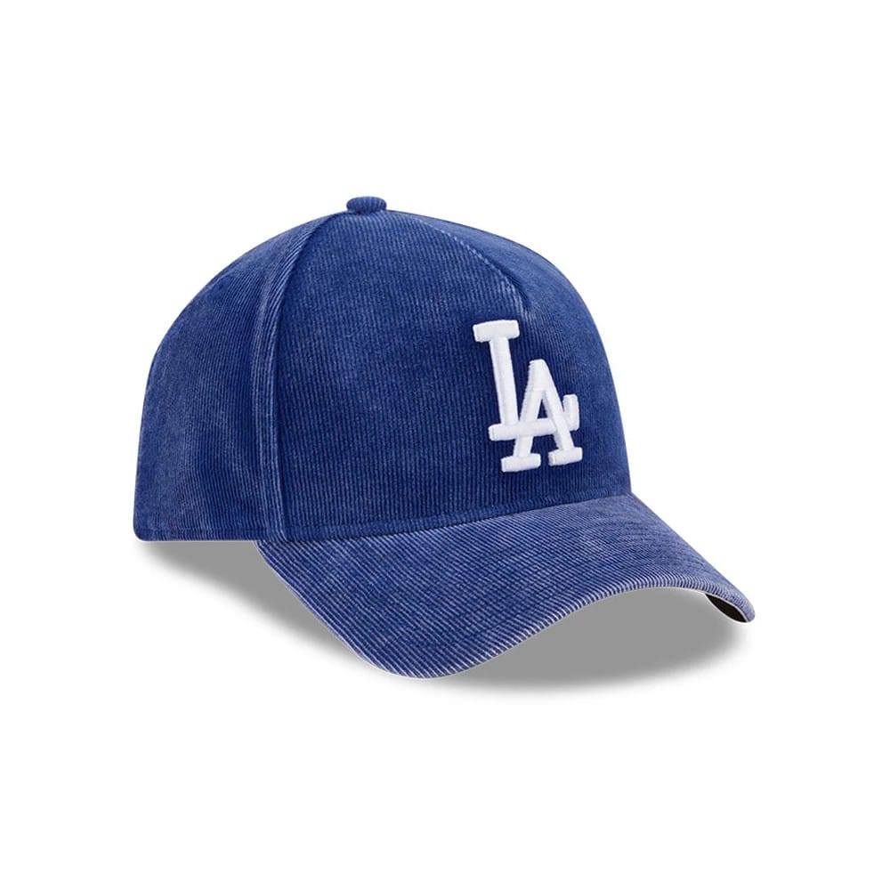 Dodgers MLB Snow Wash Cord Dark Blue 59FORTY A-Frame Fitted Cap-klyvox