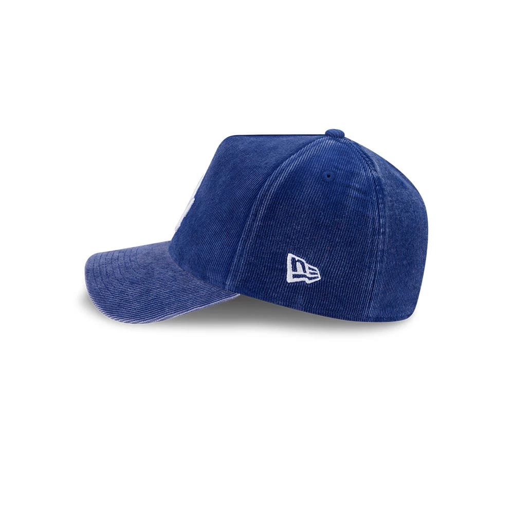 Dodgers MLB Snow Wash Cord Dark Blue 59FORTY A-Frame Fitted Cap-klyvox