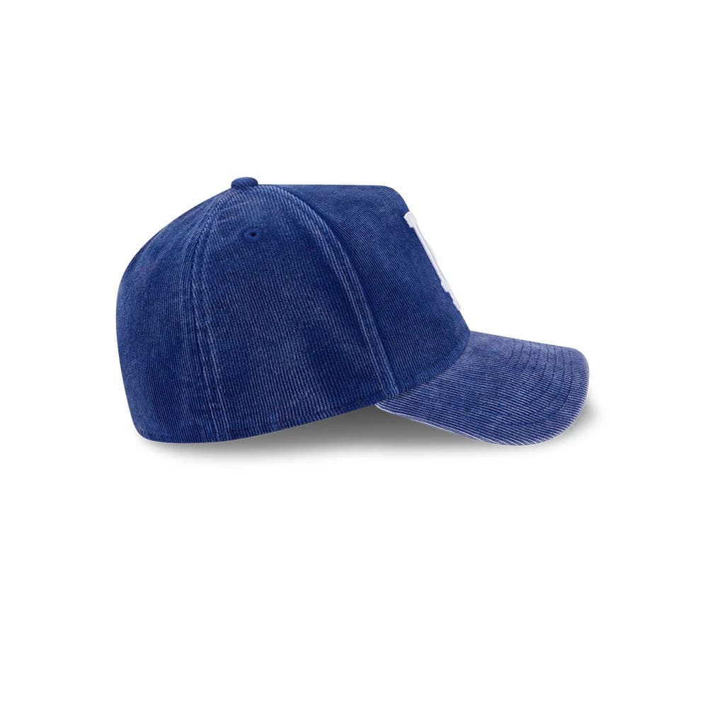 Dodgers MLB Snow Wash Cord Dark Blue 59FORTY A-Frame Fitted Cap-klyvox