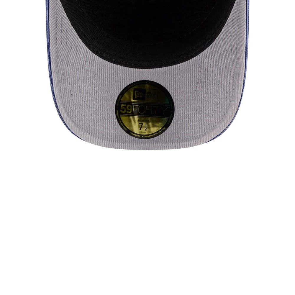Dodgers MLB Snow Wash Cord Dark Blue 59FORTY A-Frame Fitted Cap-klyvox