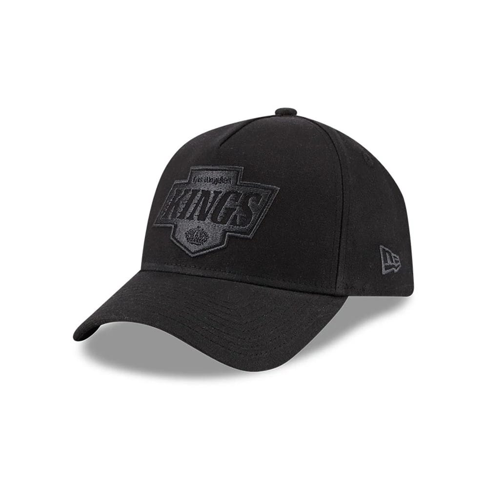Kings NHL Waxy Canvas Black 59FORTY A-Frame Fitted Cap-klyvox