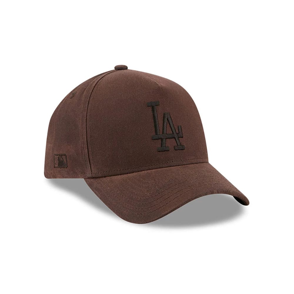 Dodgers MLB Waxy Canvas Open Brown 59FORTY A-Frame Fitted Cap-klyvox