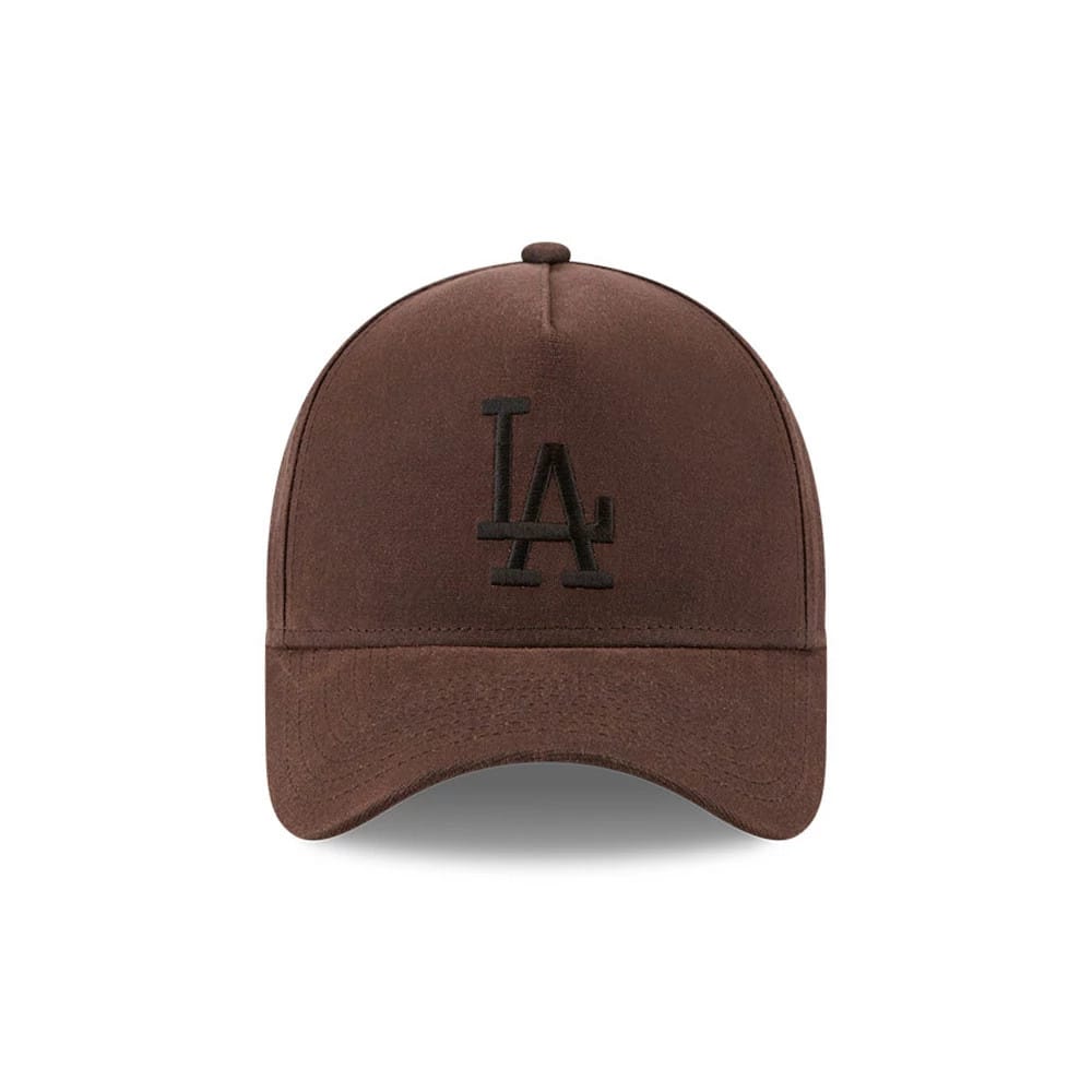 Dodgers MLB Waxy Canvas Open Brown 59FORTY A-Frame Fitted Cap-klyvox