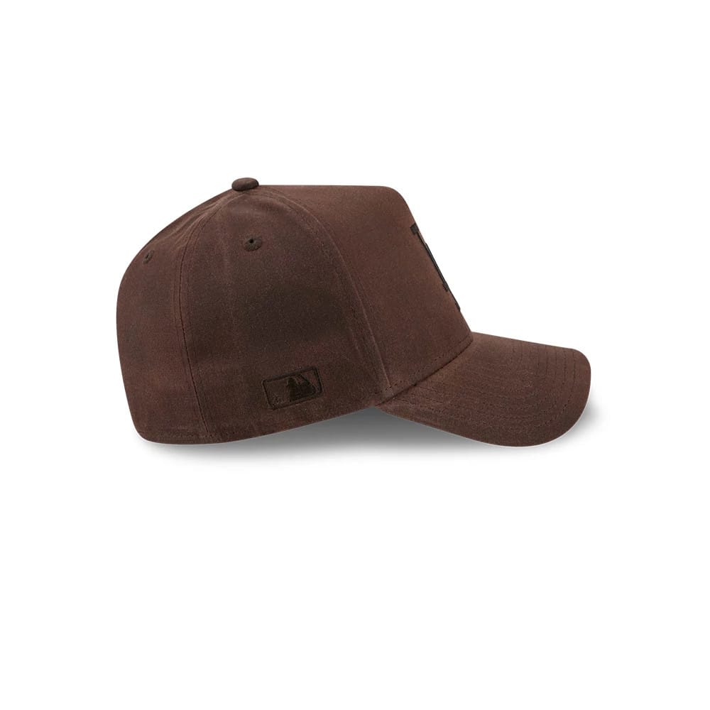Dodgers MLB Waxy Canvas Open Brown 59FORTY A-Frame Fitted Cap-klyvox