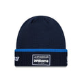Williams Alex Albon Navy Cuff Knit Beanie Hat-klyvox