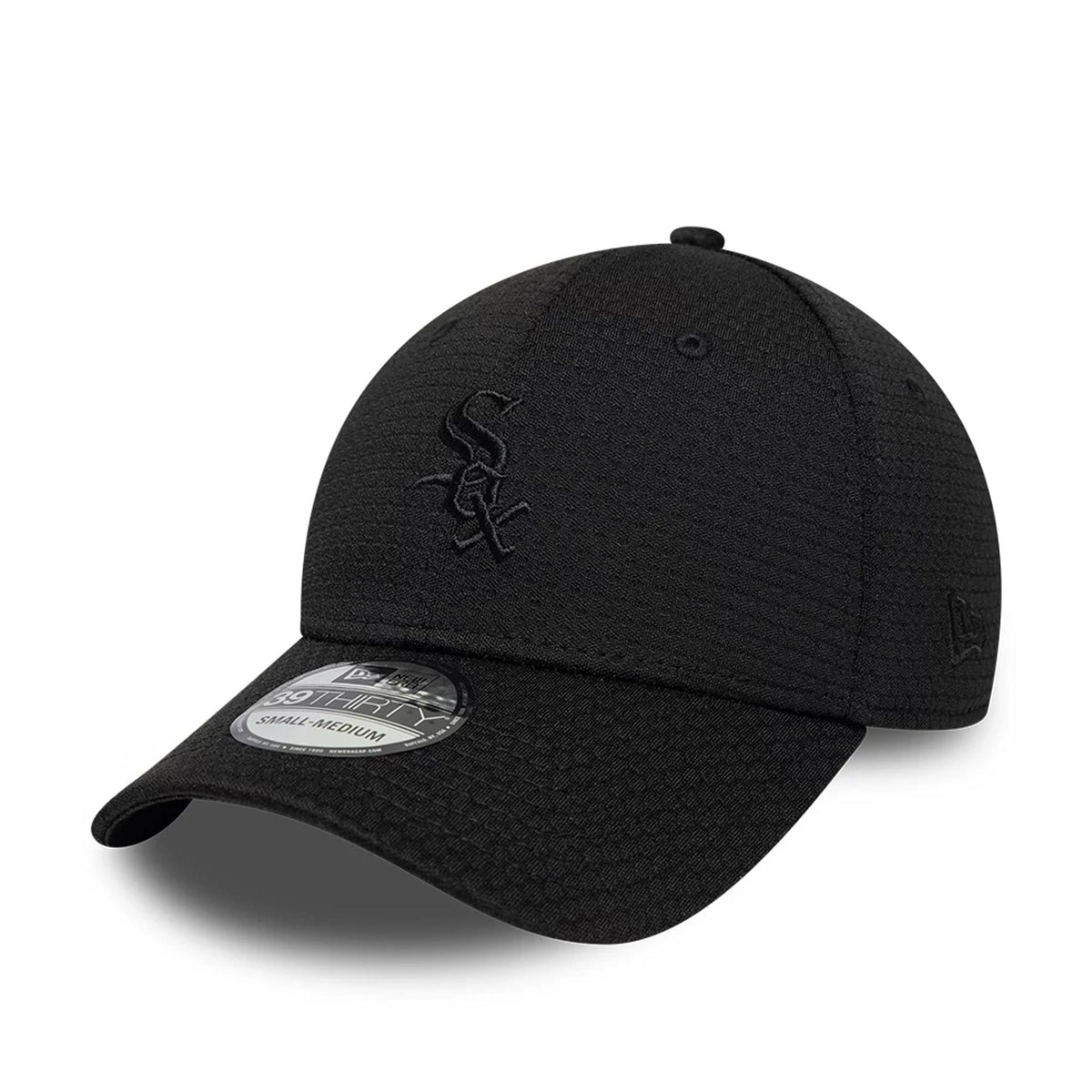 Chicago White Sox MLB Tech Black 39THIRTY Stretch Fit Cap-klyvox
