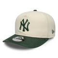 New York Yankees MLB Suede Visor Cream 9FIFTY A-Frame Adjustable Cap-klyvox