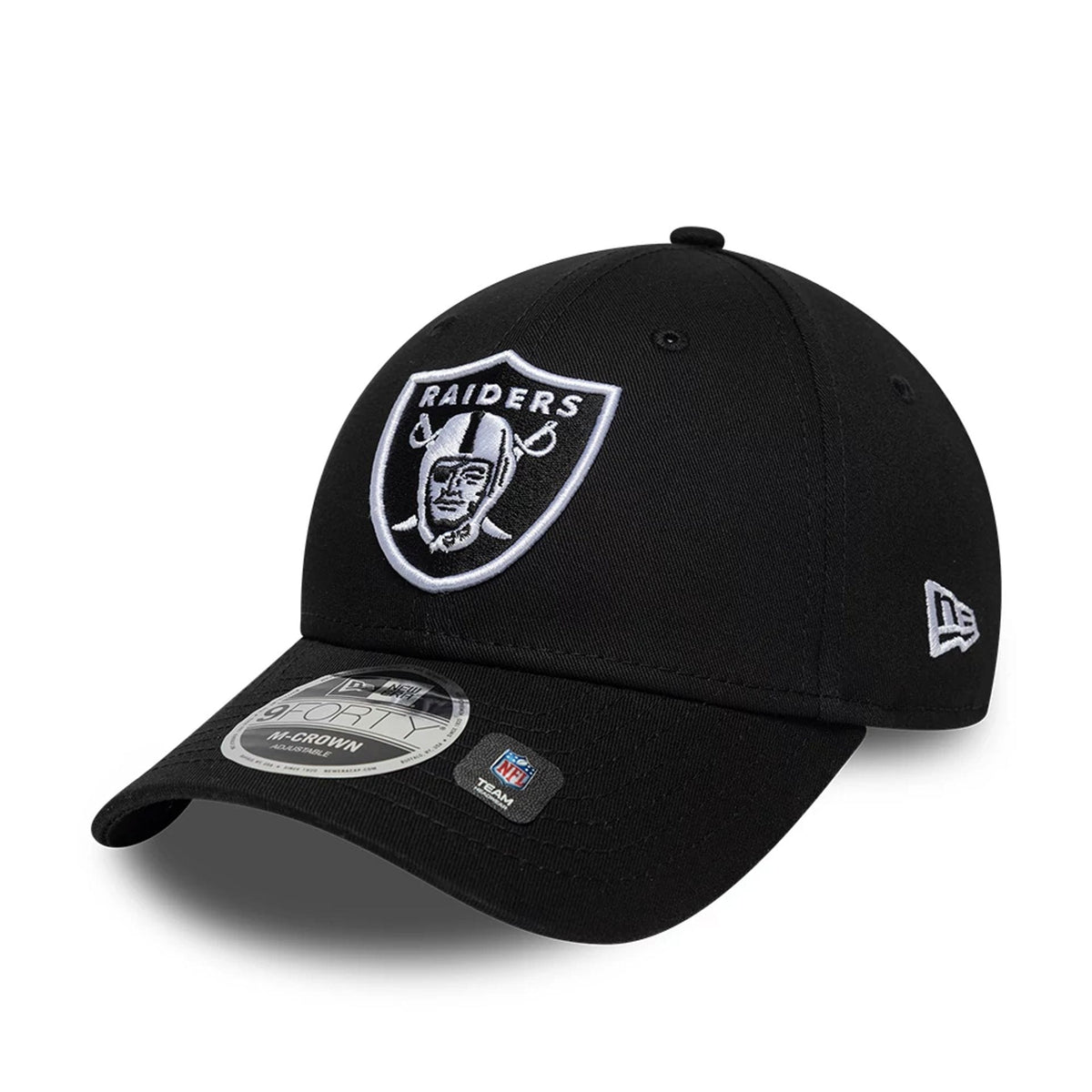 Las Vegas Raiders NFL Black 9FORTY M-Crown Adjustable Cap-klyvox