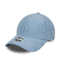 New York Yankees Womens MLB Pastel Cord Blue 9FORTY M-Crown Adjustable Cap-klyvox