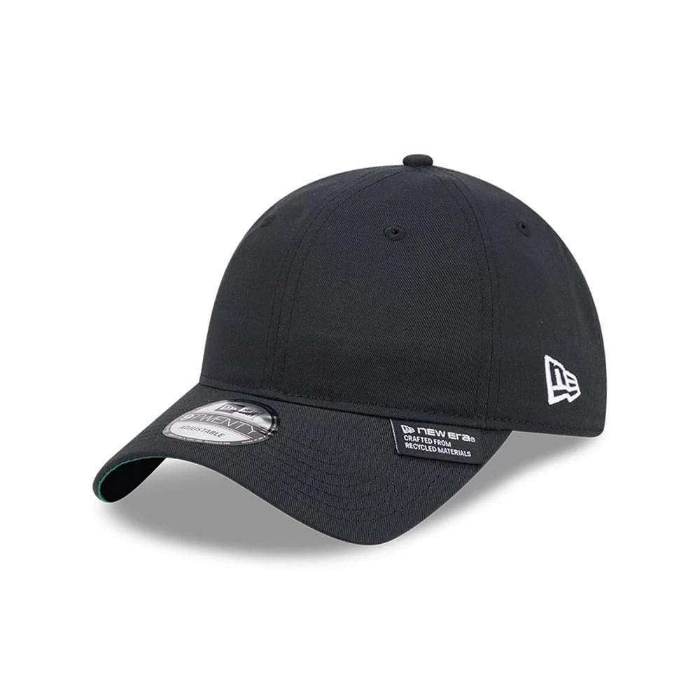 New Era Recycled Twill Black 9TWENTY Adjustable Cap-klyvox