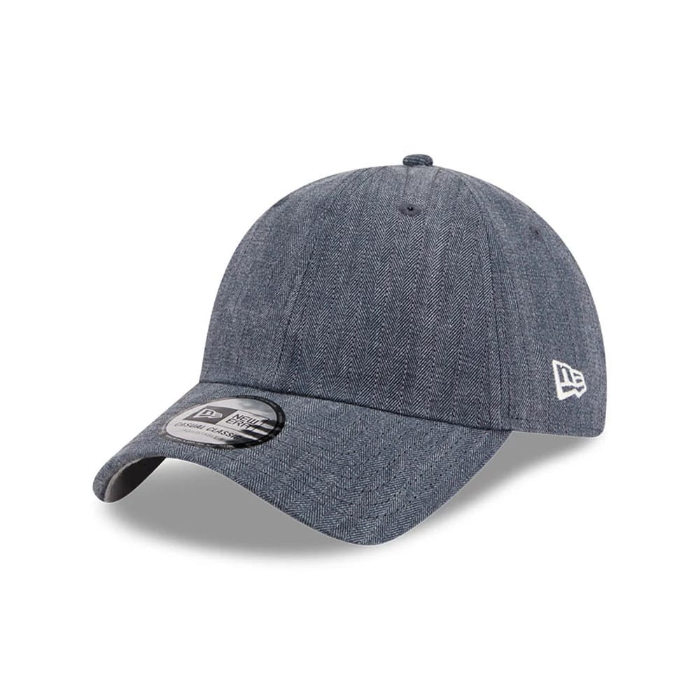 New Era Herringbone Pinstripe Navy Casual Classic Adjustable Cap-klyvox