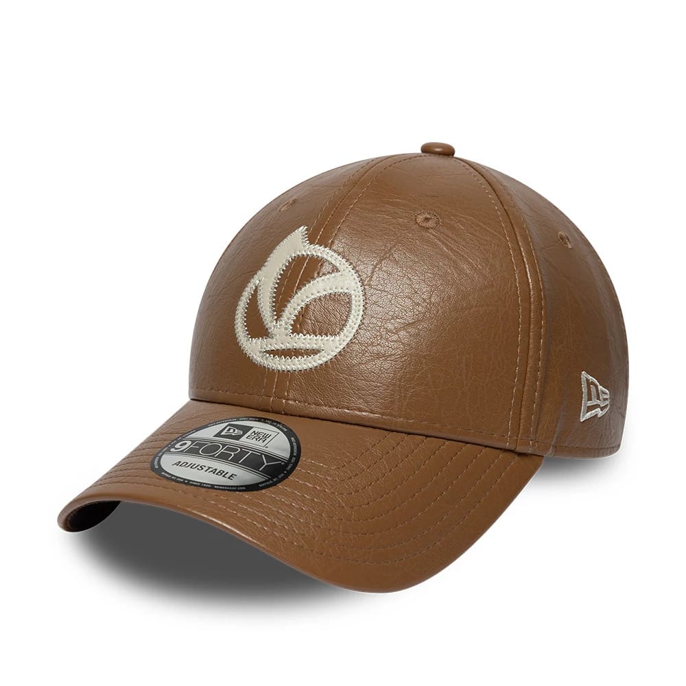 Vespa Crinkle PU Dark Brown 9FORTY Adjustable Cap-klyvox