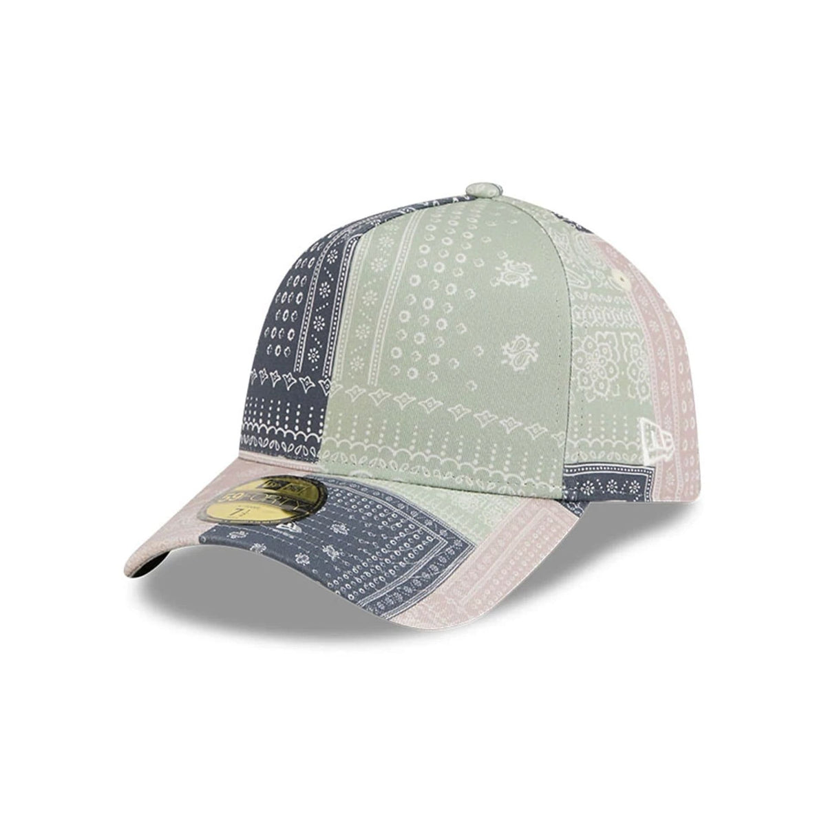 New Era Patchwork Bandana Multi 59FORTY A-Frame Fitted Cap-klyvox