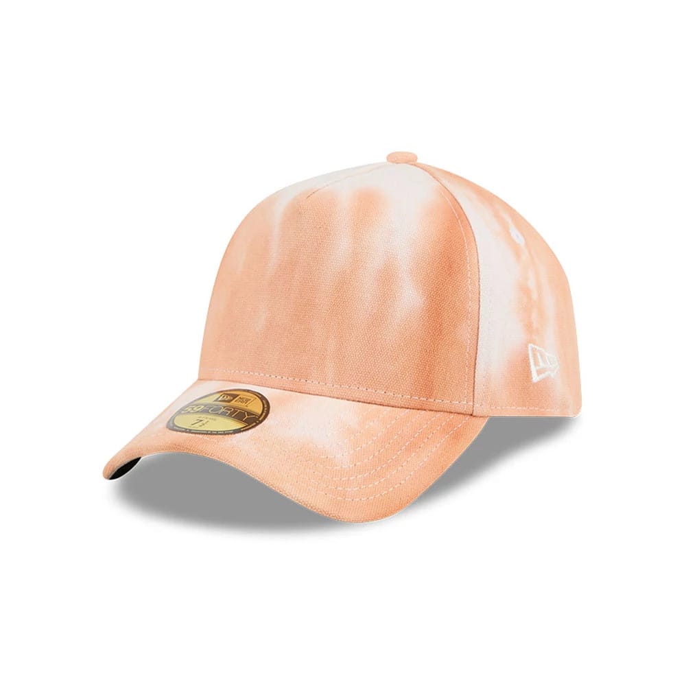 New Era Tie Dye Open Orange 59FORTY A-Frame Fitted Cap-klyvox
