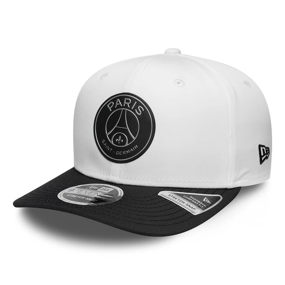 Paris Saint Germain Metallic White 9SEVENTY Stretch Snap Adjustable Cap-klyvox