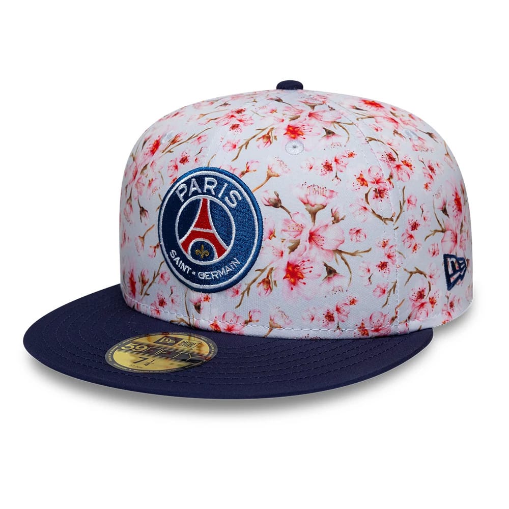 Paris Saint Germain Cherry Blossom Navy 59FIFTY Fitted Cap-klyvox