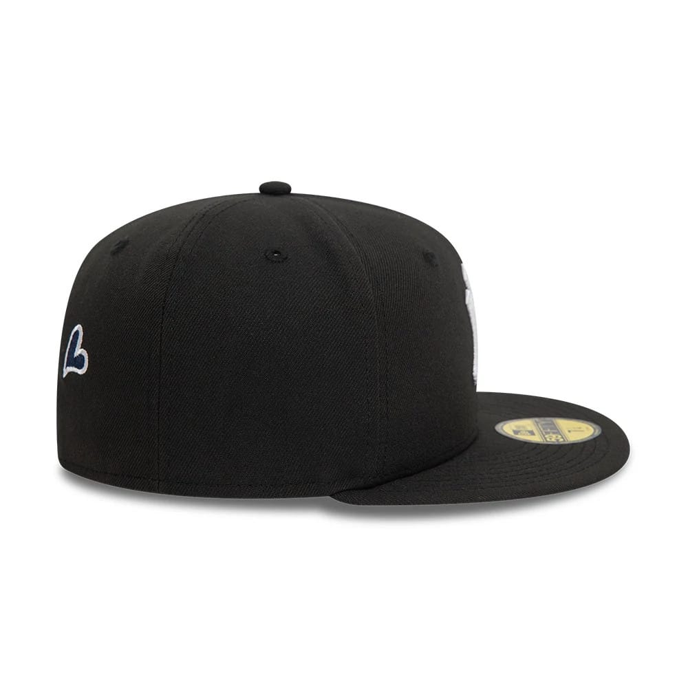 New York Yankees MLB Heart Icon Black 59FIFTY Fitted Cap-klyvox